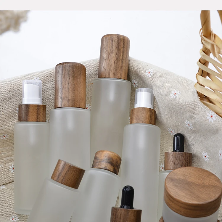 Деревянные бутылки для крема 30 г натуральная Роскошная бамбуковая косметическая