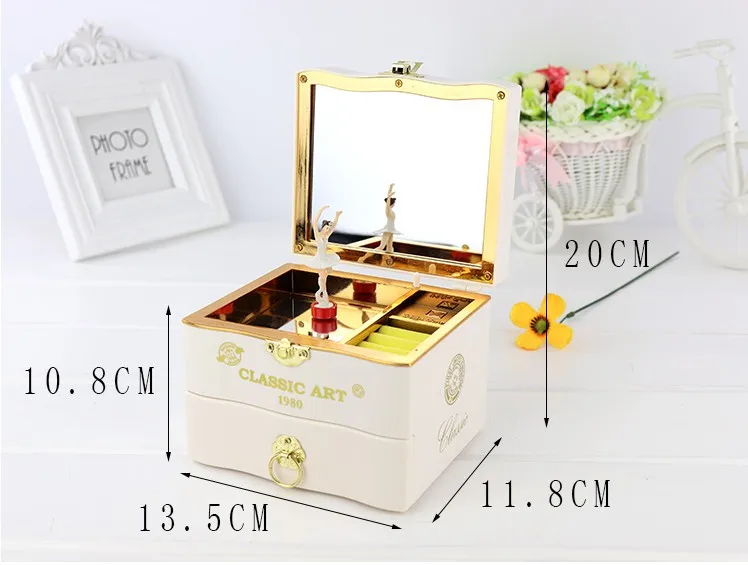 Multi-Functional Elegant Retro Music Box Best Gift For Birthday Wedding Valentine' Day High Quality Jewelry Box With Mirror
Multi-Functional Elegant Retro Music Box Best Gift For Birthday Wedding Valentine' Day High Quality Jewelry Box With Mirror