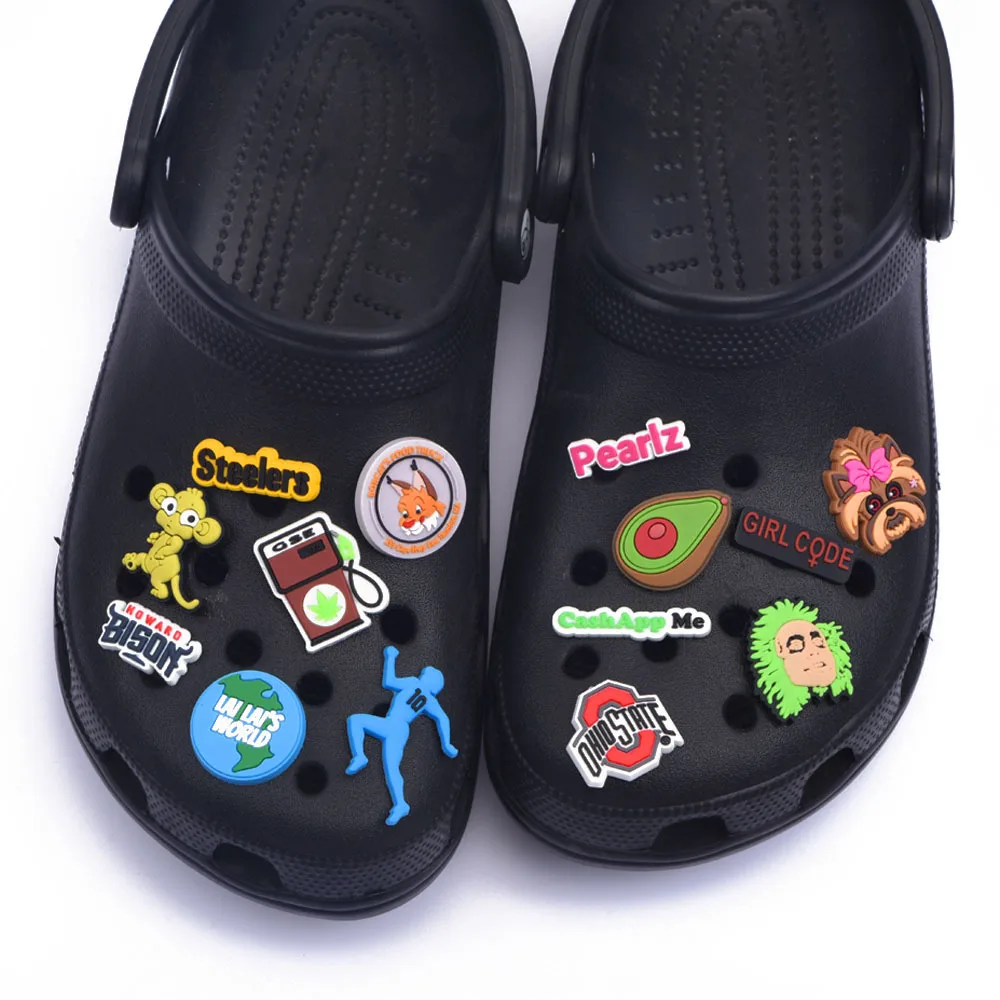 New Arrival Croc Shoes Charms Pearlz Girl Code Shoe Decoration Steelers Dream Bracelets Accessories Hispanic Latin Music Artists
New Arrival Croc Shoes Charms Pearlz Girl Code Shoe Decoration Steelers Dream Bracelets Accessories Hispanic Latin Music Artists