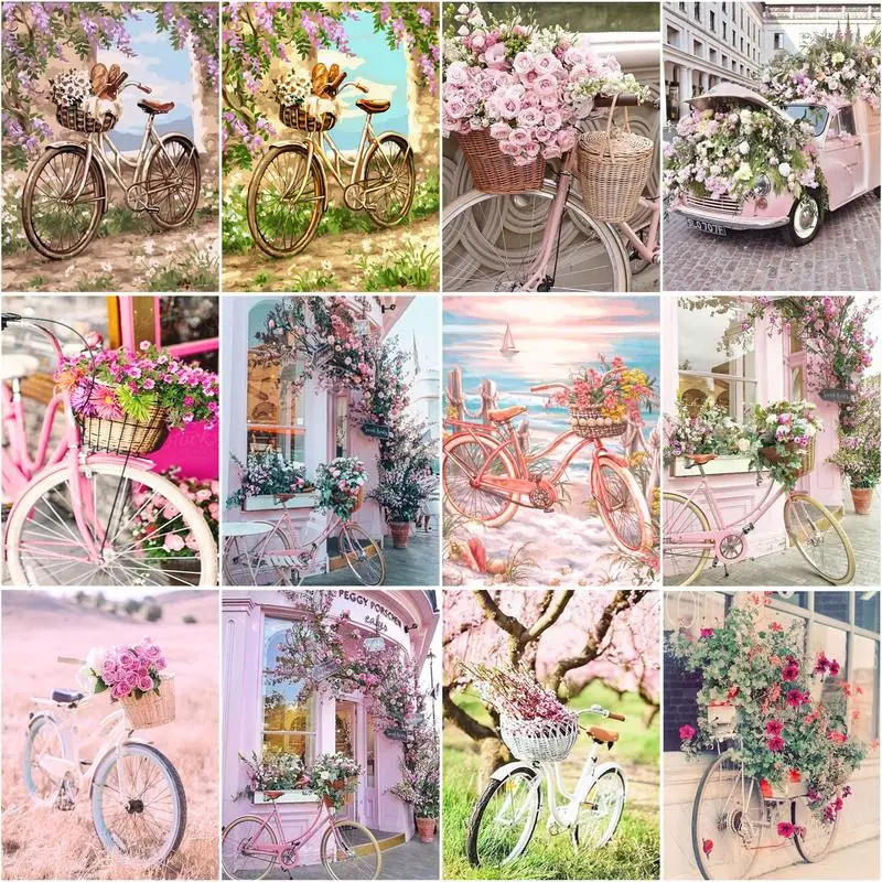 RUOPOTY 60x75cm Frame Painting By Numbers Flowers Bicycle Acrylic Handpainted On Canvas Drawing Coloring By Numbers For Diy Gift
RUOPOTY 60x75cm Frame Painting By Numbers Flowers Bicycle Acrylic Handpainted On Canvas Drawing Coloring By Numbers For Diy Gift