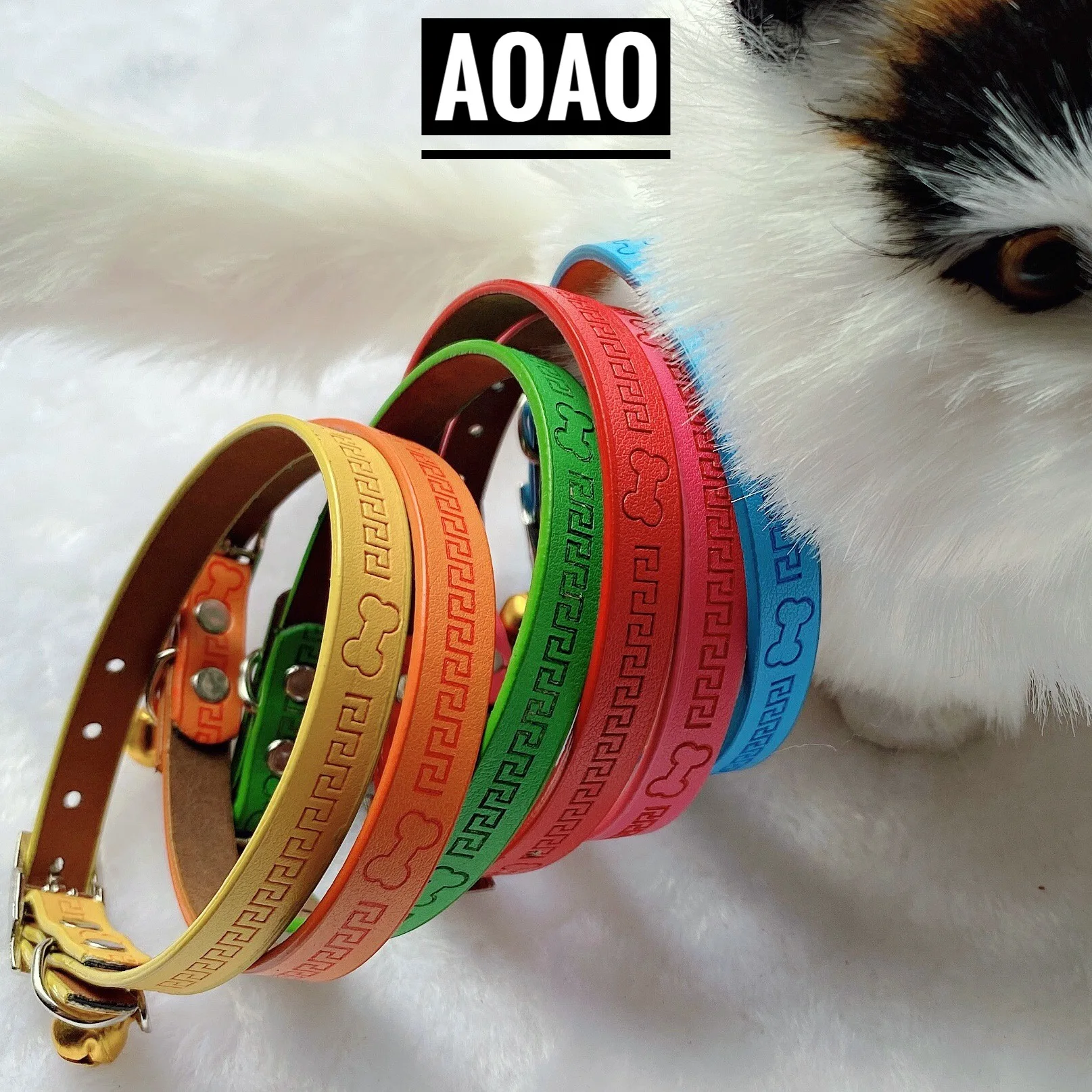 Pure color cartoon pet collar adjustable PU leather cat and dog collardog supplies puppy accessories
Pure color cartoon pet collar adjustable PU leather cat and dog collardog supplies puppy accessories