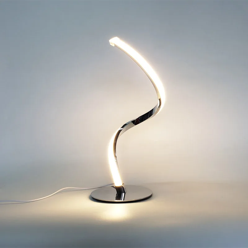 LED Spiral Table Lamp Curved Desk Bedside Lamp Cool White Warm White Touch Dimming Desk Lamp For Living Room Reading Home Decor
LED Spiral Table Lamp Curved Desk Bedside Lamp Cool White Warm White Touch Dimming Desk Lamp For Living Room Reading Home Decor