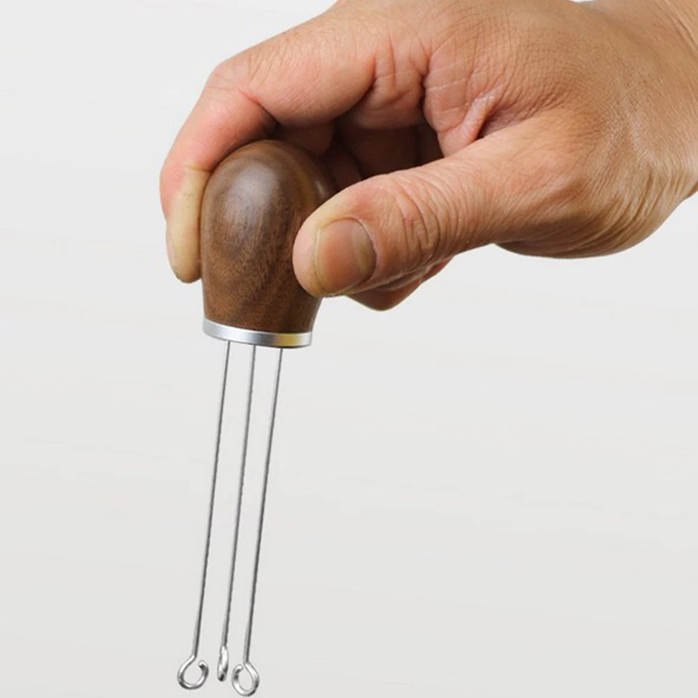 Stainless Steel Coffee Manual Accessory Tool Wood Handle Needle Coffee Tamper Distributor Coffee Powder Distributor Tools
Stainless Steel Coffee Manual Accessory Tool Wood Handle Needle Coffee Tamper Distributor Coffee Powder Distributor Tools