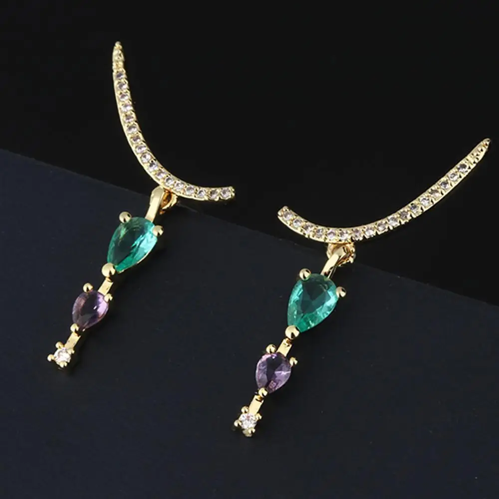 Earrings for women 2020 zircon diamonds drop earrings fashion jewelry multicolor gemstone Dubai style party Christmas gifts
Earrings for women 2020 zircon diamonds drop earrings fashion jewelry multicolor gemstone Dubai style party Christmas gifts
