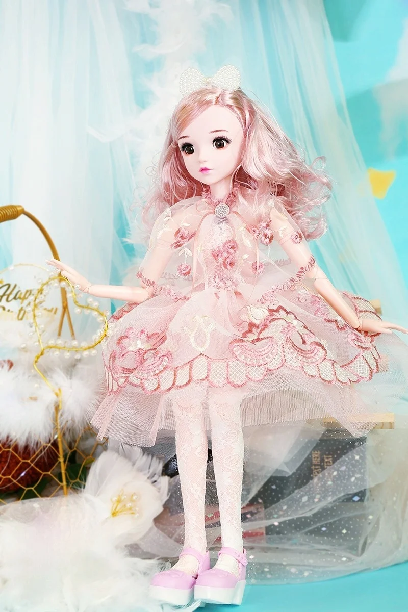 BJD Dolls 24Inch Doll DIY Toys with Full Set Clothes Shoes Wig Makeup, Best Gift for Girls 
BJD Dolls 24Inch Doll DIY Toys with Full Set Clothes Shoes Wig Makeup, Best Gift for Girls