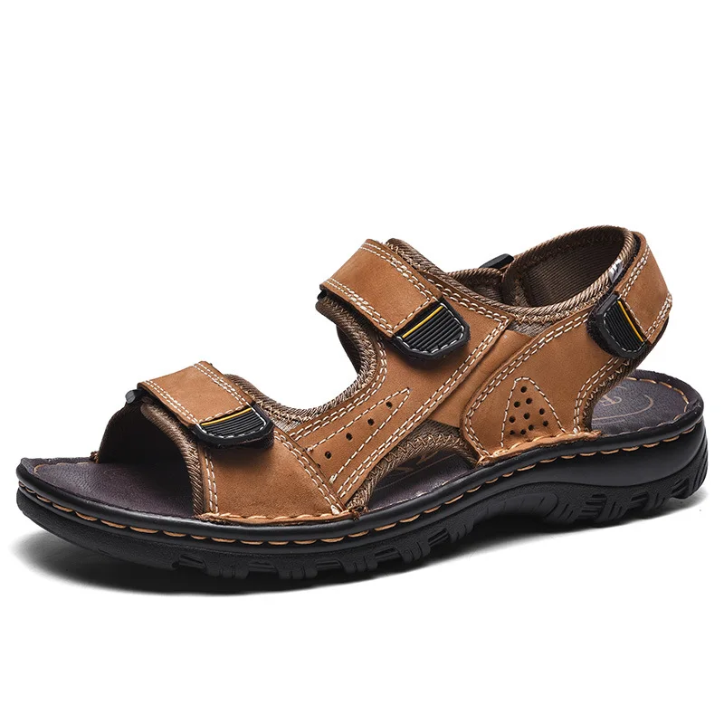 2021 New Summer Men's Large Size Outdoor Casual Sandals Outer Wear Top Layer Cowhide Soft Bottom Beach Shoes Men's Large 
2021 New Summer Men's Large Size Outdoor Casual Sandals Outer Wear Top Layer Cowhide Soft Bottom Beach Shoes Men's Large