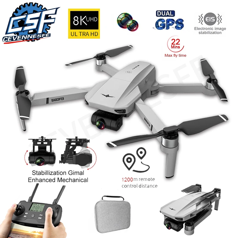 2021 Новый KF102 Дрон 6k HD Камера 2 Ось Gimbal профессиональный объектив Anti-Shake аэрофотосъемки с бесщеточным двигателем складного квадрокоптера 1,2 км
2021 Новый KF102 Дрон 6k HD Камера 2 Ось Gimbal профессиональный объектив Anti-Shake аэрофотосъемки с бесщеточным двигателем складного квадрокоптера 1,2 км