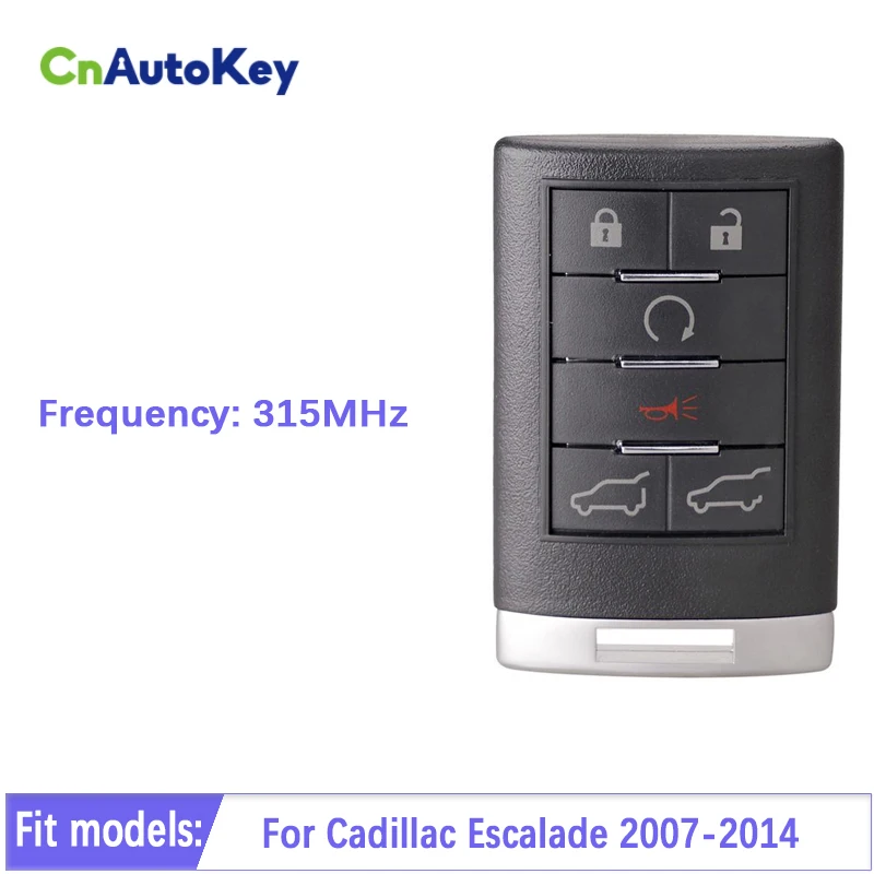 Послепродажное обслуживание CN030013 для Cadillac Escalade 2007-2014 ESV EXT, 6 кнопок, смарт-ключ для автомобиля с дистанционным управлением, 315 МГц, OUC6000066
Послепродажное обслуживание CN030013 для Cadillac Escalade 2007-2014 ESV EXT, 6 кнопок, смарт-ключ для автомобиля с дистанционным управлением, 315 МГц, OUC6000066