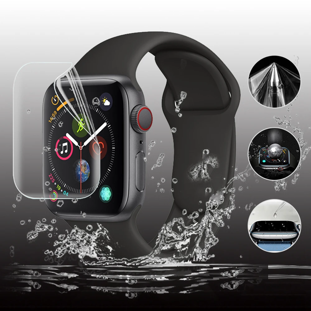 Для Apple Watch версии 6 наручных часов iwatch SE 44 мм 40 Экран защитная пленка из мягкого