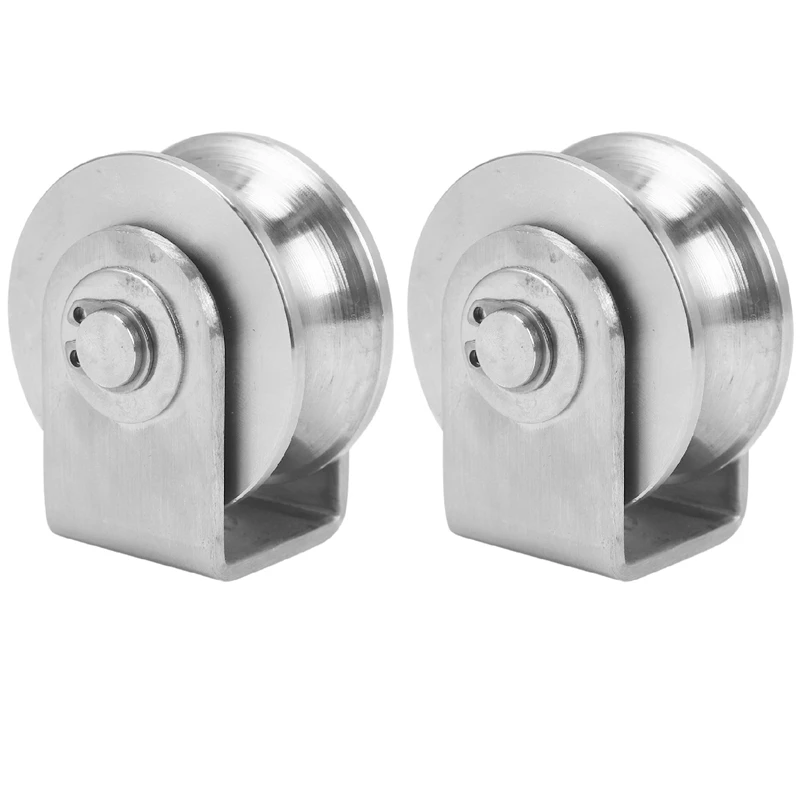2Pcs 2 Inch Roller Wheel Bearings U Groove Pulley Wheels Heavy Duty Grooved Wheel For Material Handling And Moving
2Pcs 2 Inch Roller Wheel Bearings U Groove Pulley Wheels Heavy Duty Grooved Wheel For Material Handling And Moving