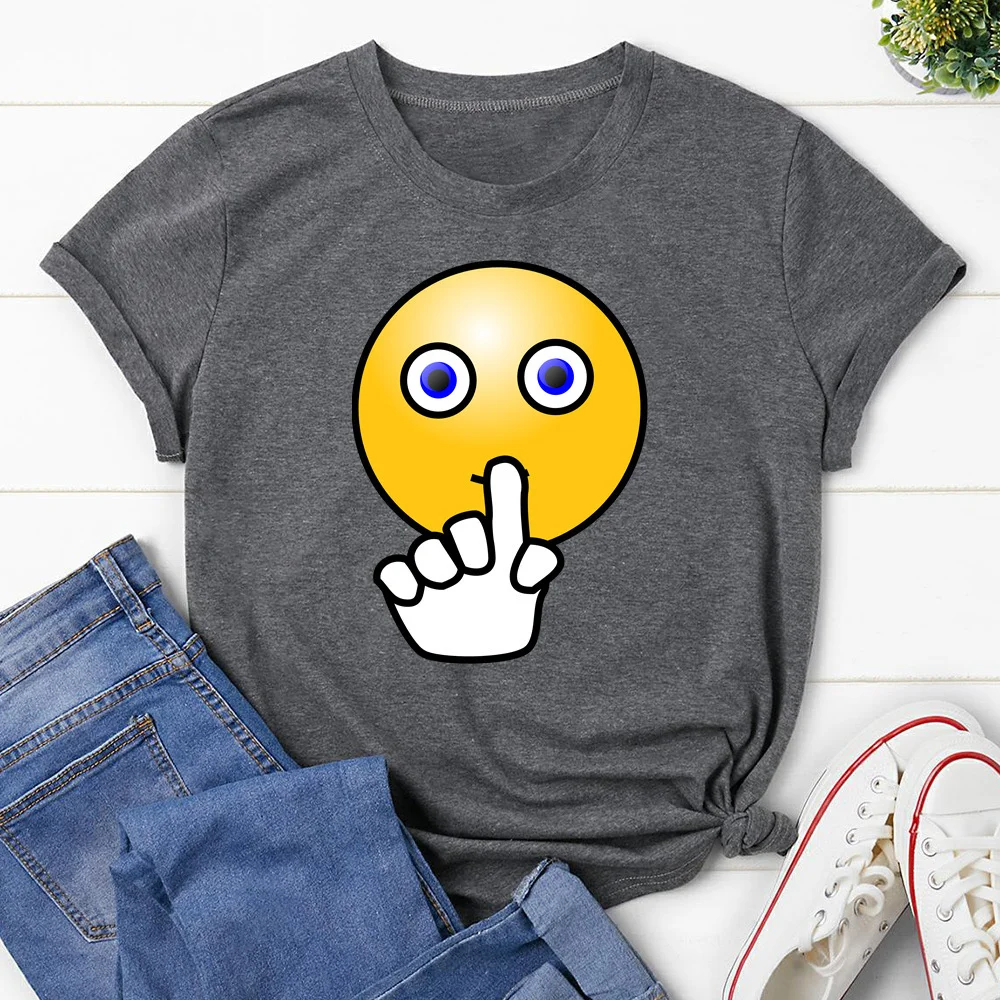 Smiley Printed T Shirt Women T-shirt Tops Tee Short Sleeve Tshirt Female Tshirts TX8242
Smiley Printed T Shirt Women T-shirt Tops Tee Short Sleeve Tshirt Female Tshirts TX8242