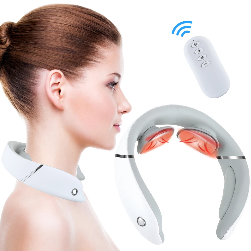 

Intelligent Shoulder Neck Massager Vibration Kneading Electromagnetic Pulse Cervical Spine Massage Device Voice Broadcast