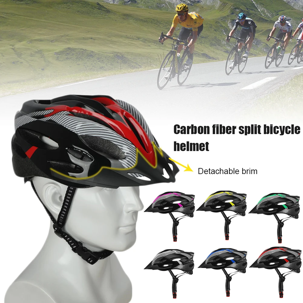 Lightweight Cycling Helmet Visor EPS+PC Mountain Road Bike Safety Helmet Outdoor Sports Universal Breathable Protection Helmet
Lightweight Cycling Helmet Visor EPS+PC Mountain Road Bike Safety Helmet Outdoor Sports Universal Breathable Protection Helmet