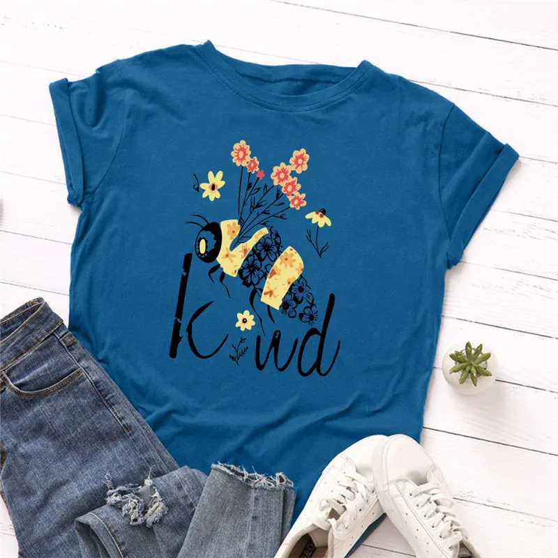 Plus Size S-5XL Lovely Bee Print Print Cotton T-Shirt Women Shirts O Neck Short Sleeve Tees Summer TShirt Women T Shirt Pink Top
Plus Size S-5XL Lovely Bee Print Print Cotton T-Shirt Women Shirts O Neck Short Sleeve Tees Summer TShirt Women T Shirt Pink Top