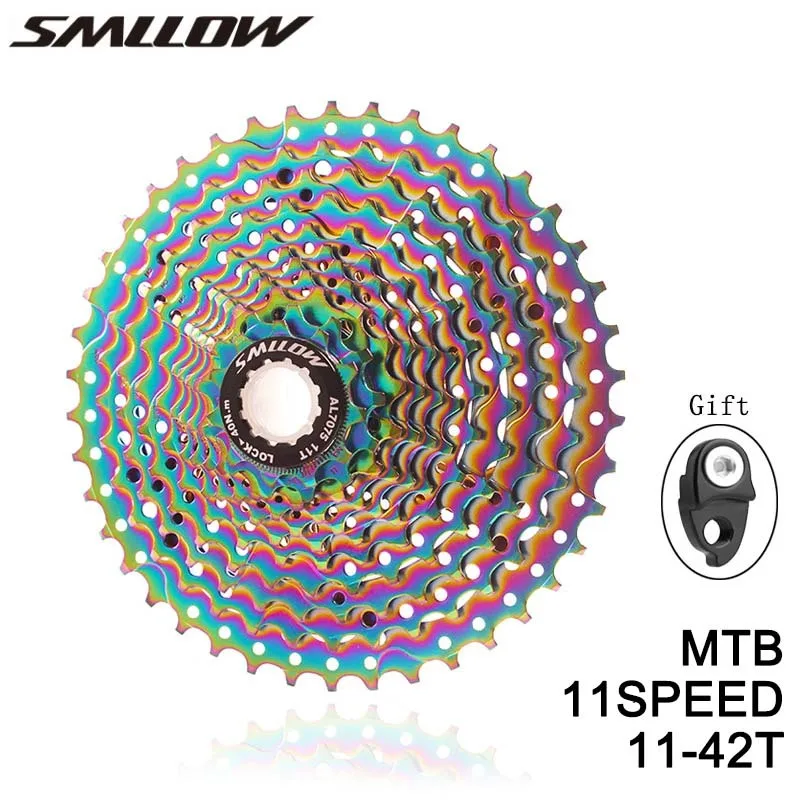 SMLLOW MTB Cassette 11 SPEED 11-42T Speed MTB Mountain Bike Cassette Colorful Flywheel Chain Bicycle Sprocket Mountain Bike Part
SMLLOW MTB Cassette 11 SPEED 11-42T Speed MTB Mountain Bike Cassette Colorful Flywheel Chain Bicycle Sprocket Mountain Bike Part