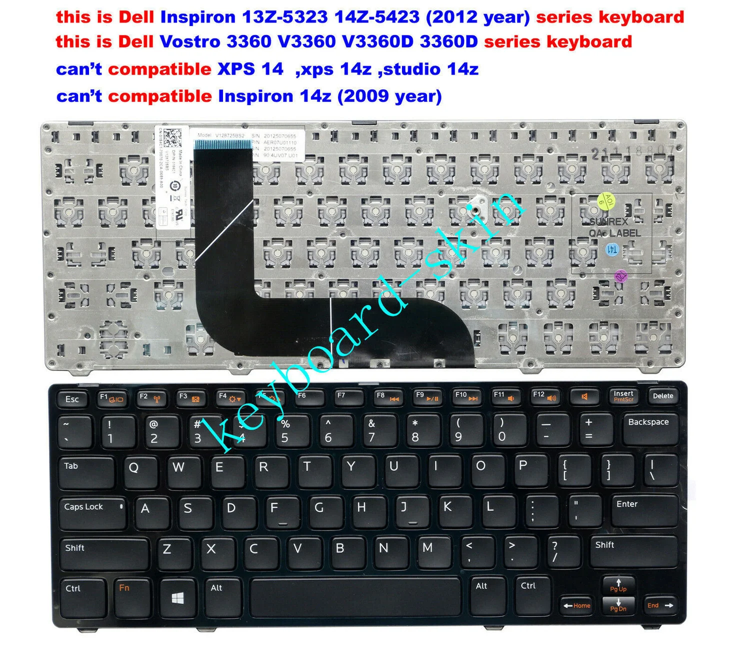 Новая клавиатура US без подсветки для Dell MP-11K53US6442 AER07R01010 V128725BS1 AER07R01110 V128725BS2 90.4UV07.U01 AER07U01110
Новая клавиатура US без подсветки для Dell MP-11K53US6442 AER07R01010 V128725BS1 AER07R01110 V128725BS2 90.4UV07.U01 AER07U01110