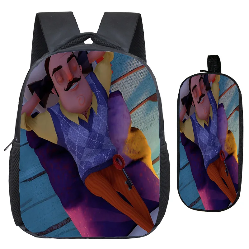 Hot Sale Hello Neighbor Backpack Printing Pattern Kindergarten Backpack Beautiful Children Kids School Bag + Fashion Pencil Case
Hot Sale Hello Neighbor Backpack Printing Pattern Kindergarten Backpack Beautiful Children Kids School Bag + Fashion Pencil Case