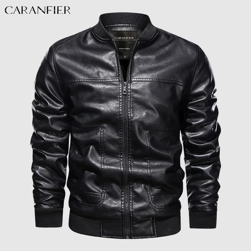 CARANFIER Mens PU Leather Jackets Men Motorcycle Coats Male Fleece Liner Streetwear Threaded Design Outerwear chaquetas hombre
CARANFIER Mens PU Leather Jackets Men Motorcycle Coats Male Fleece Liner Streetwear Threaded Design Outerwear chaquetas hombre
