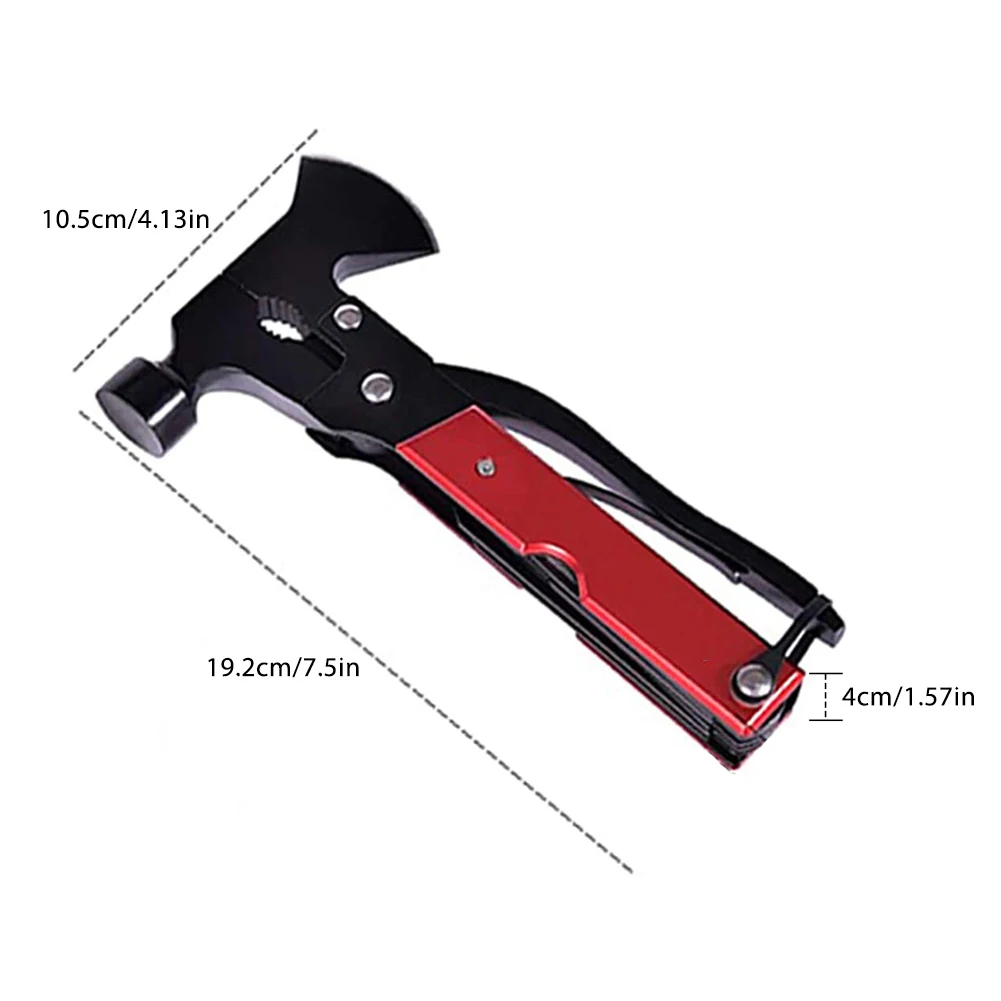 Folding Axe Multitool Outdoor Hunting Hammer Camping Gear Sturdy Metal Multifunctional Tool For Outdoor Survival Tool Red
Folding Axe Multitool Outdoor Hunting Hammer Camping Gear Sturdy Metal Multifunctional Tool For Outdoor Survival Tool Red