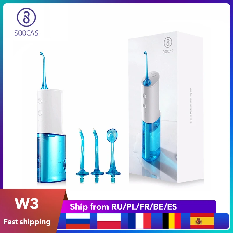 

SOOCAS W3 Portable Dental Water Flosser Electric for Xiaomi Mijia Oral Irrigator Rechargeable Waterproof Water Toothpick Cleaner