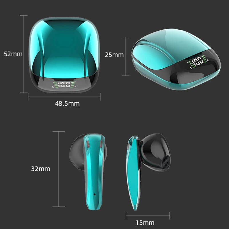 Беспроводные наушники TWS Bluetooth спортивные водонепроницаемые игровая гарнитура с