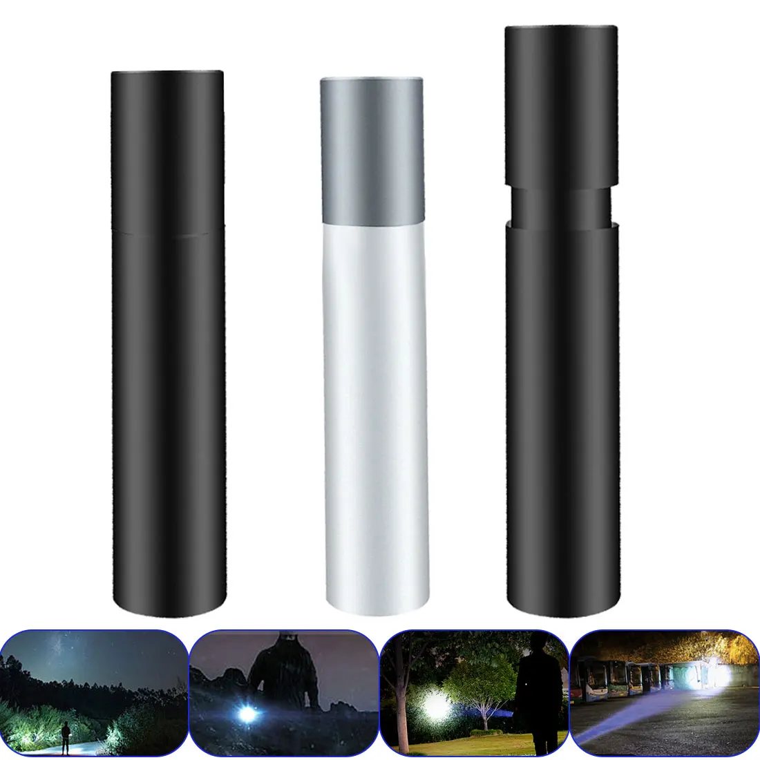 USB Rechargable Mini LED Flashlight 3 Lighting Mode Waterproof Torch Telescopic Zoom Stylish Portable Suit for Camping/Hunting
USB Rechargable Mini LED Flashlight 3 Lighting Mode Waterproof Torch Telescopic Zoom Stylish Portable Suit for Camping/Hunting