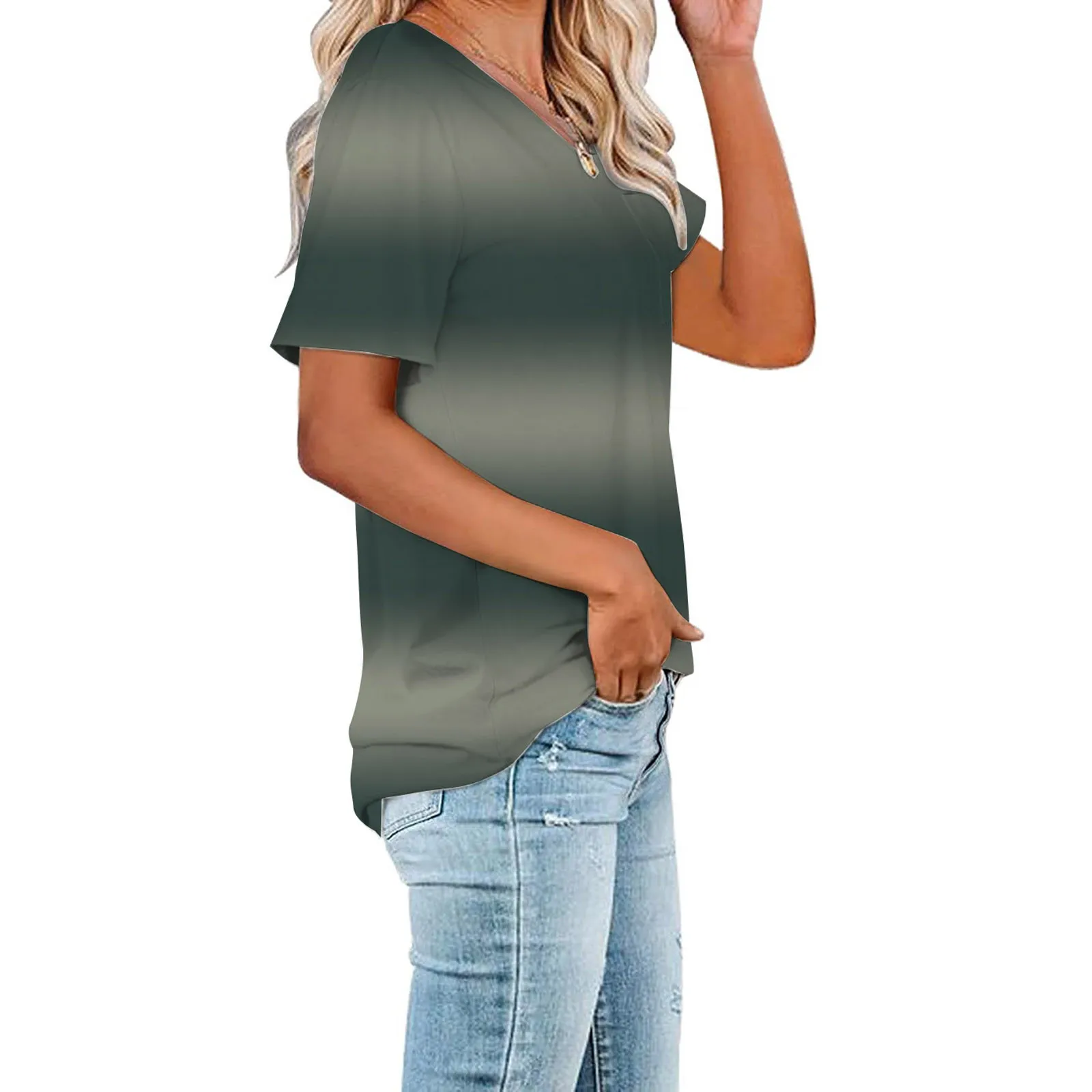 Loose Casual Women Tshirt Summer Women Gradient Tie-Dy Printed T Shirts Short Sleeve Tee Tops Shirt Ladies Clothing camiseta54#G
Loose Casual Women Tshirt Summer Women Gradient Tie-Dy Printed T Shirts Short Sleeve Tee Tops Shirt Ladies Clothing camiseta54#G