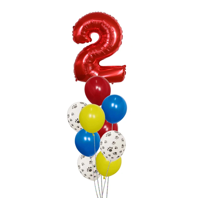 40Pcs/Set Dog Paws Theme Number Foil Balloons Latex Balloons Kids Birthday Baby Shower Party Toy Decoration Supplies Air Globos
40Pcs/Set Dog Paws Theme Number Foil Balloons Latex Balloons Kids Birthday Baby Shower Party Toy Decoration Supplies Air Globos