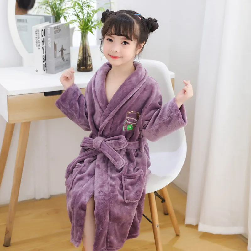 New Arrival Kids Girls Robes Super Soft Flannel Sleepwear for Teenage Children Comfortable Skin Nightgowns Cartoon Pajamas Baby
New Arrival Kids Girls Robes Super Soft Flannel Sleepwear for Teenage Children Comfortable Skin Nightgowns Cartoon Pajamas Baby