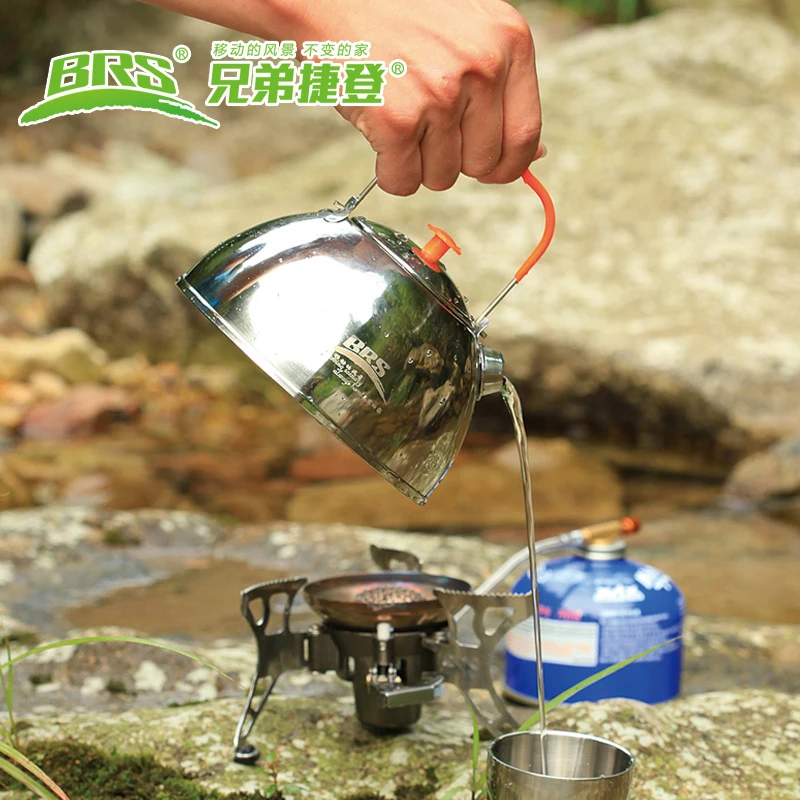 BRS 0.6/1.1L outdoor camping fishing stainless steel water kettle teapot coffee pot hiking Picnic tea pot kettle with tea filter
BRS 0.6/1.1L outdoor camping fishing stainless steel water kettle teapot coffee pot hiking Picnic tea pot kettle with tea filter
