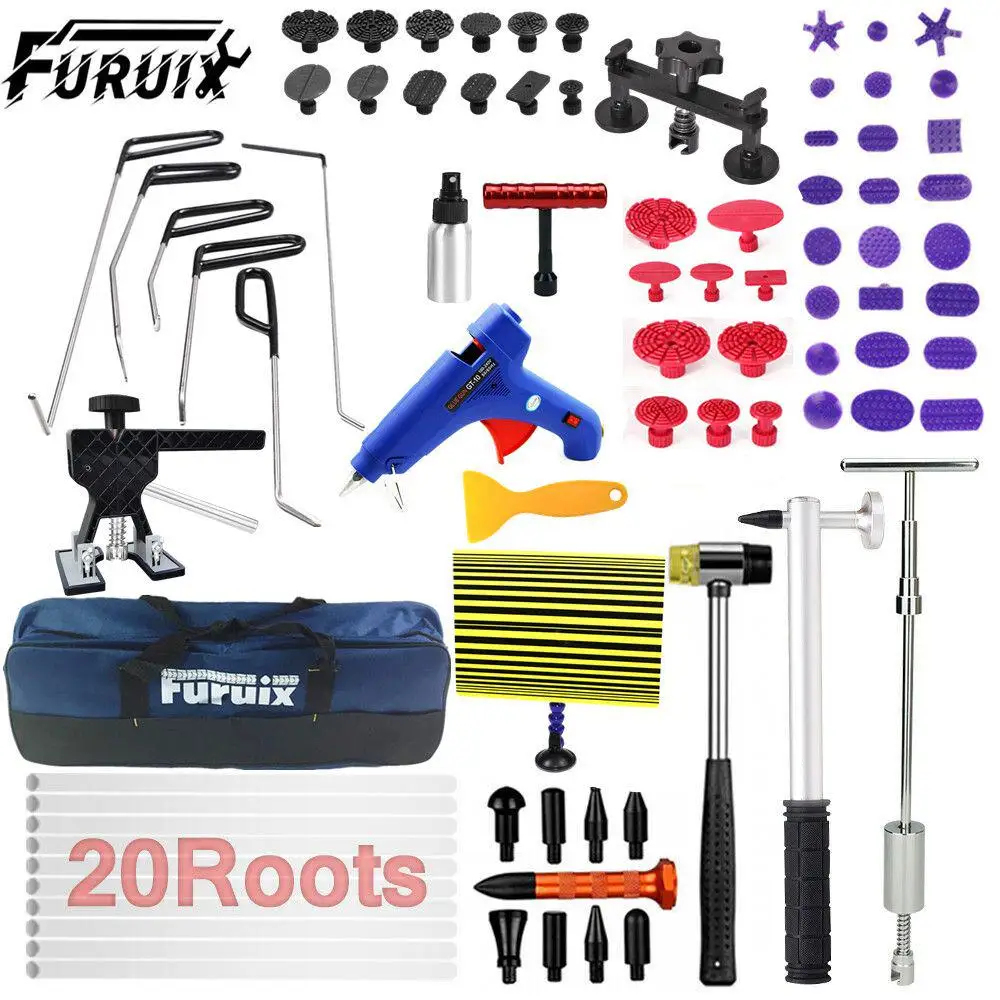 Auto Dent Puller Kit-Dent Remover Rods Tools Paintless Dent Repair Kit Dent Lifter Puller for Car Ding Hail Dent Removal
Auto Dent Puller Kit-Dent Remover Rods Tools Paintless Dent Repair Kit Dent Lifter Puller for Car Ding Hail Dent Removal