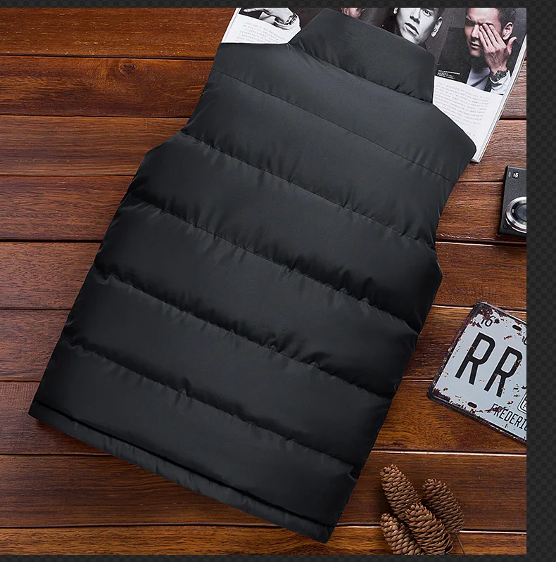 M-5xl Mens Vests Coats Winter Male Waistcoats Clothing Stand Collar Zipper Solid Color Casual Man Outerwear Top Clothes C49
M-5xl Mens Vests Coats Winter Male Waistcoats Clothing Stand Collar Zipper Solid Color Casual Man Outerwear Top Clothes C49