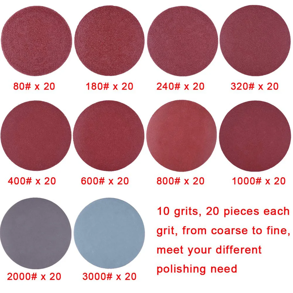 SALE 203pcs 2" Sandpaper Sanding Discs Hook Loop Sanding Paper Buffing Sheet 240/320/400/600/800/3000 Grit Sander Polishing Pads
SALE 203pcs 2" Sandpaper Sanding Discs Hook Loop Sanding Paper Buffing Sheet 240/320/400/600/800/3000 Grit Sander Polishing Pads