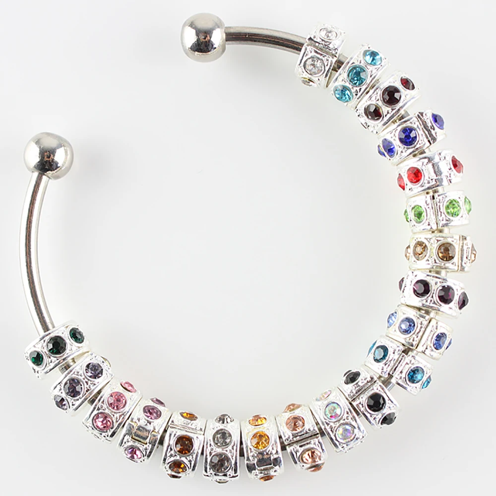 BAYUEBA 10PC Fashion Multicolor 10mm Stoppers Locks Silver Plated Rhinestone Crystal Charms Beads for Pandora Euro Bracelets DIY
BAYUEBA 10PC Fashion Multicolor 10mm Stoppers Locks Silver Plated Rhinestone Crystal Charms Beads for Pandora Euro Bracelets DIY