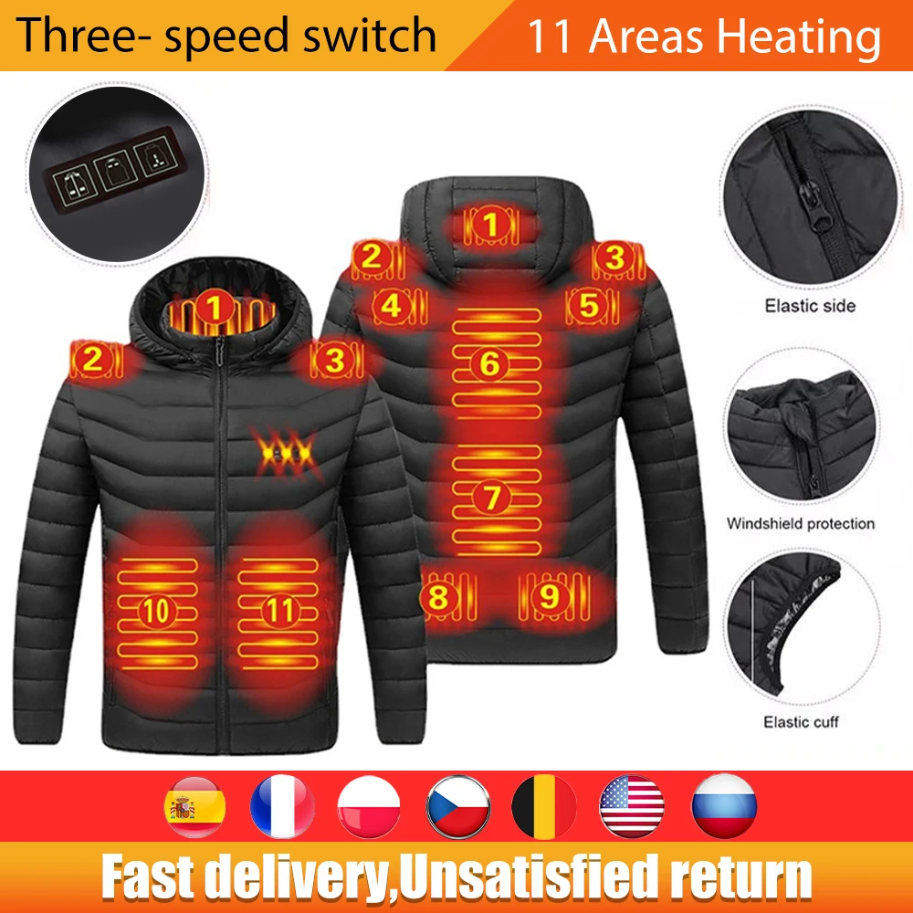 11 Areas Heated Jacket Washable USB Charging Electric Heating Jacket Winter Women's Heating Padded Jacket 발열패딩자켓 жилетка мужская
11 Areas Heated Jacket Washable USB Charging Electric Heating Jacket Winter Women's Heating Padded Jacket 발열패딩자켓 жилетка мужская