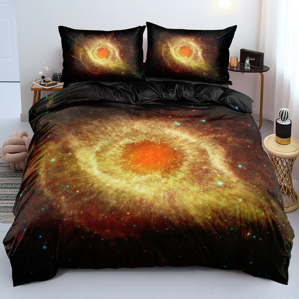 Golden Galaxy Eye Bedding Set Twin Full Queen King Size Comforter Cover Set Custom Design Modern Linens Bed Fashion Decoration
Golden Galaxy Eye Bedding Set Twin Full Queen King Size Comforter Cover Set Custom Design Modern Linens Bed Fashion Decoration