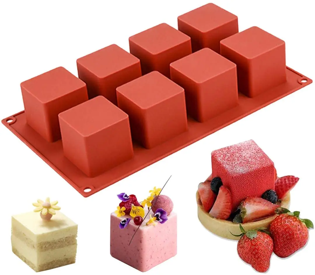 8/15 Cavity Large Square Shape Silicone Mold For Cube Cake Decorating Tools Diy Dessert Ice Cream Moulds Kitchen Baking Making
8/15 Cavity Large Square Shape Silicone Mold For Cube Cake Decorating Tools Diy Dessert Ice Cream Moulds Kitchen Baking Making