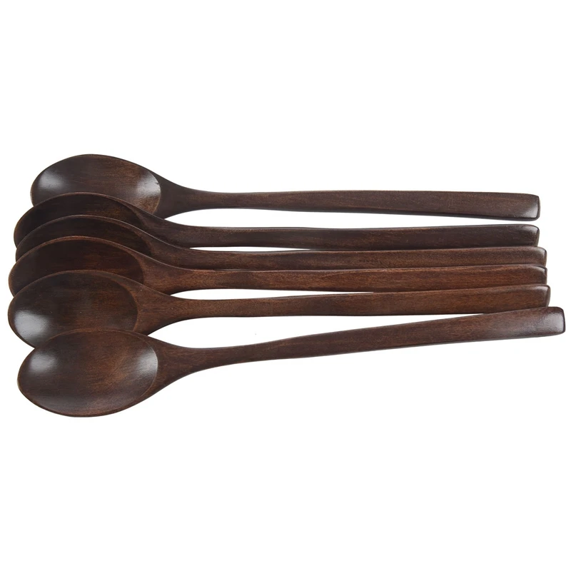 Wooden Spoons, 6 Pieces Wood Soup Spoons for Eating Mixing Stirring Cooking, Long Handle Spoon with Japanese Style Kitchen Utens
Wooden Spoons, 6 Pieces Wood Soup Spoons for Eating Mixing Stirring Cooking, Long Handle Spoon with Japanese Style Kitchen Utens