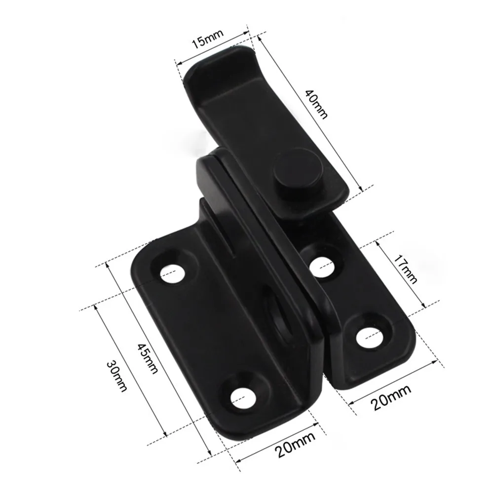 Stainless Steel Black Free Punching Wardrobe Door Bolt Latch Drawer Lock Safety Brushed Surface Anti-corrosion Durable Practical
Stainless Steel Black Free Punching Wardrobe Door Bolt Latch Drawer Lock Safety Brushed Surface Anti-corrosion Durable Practical