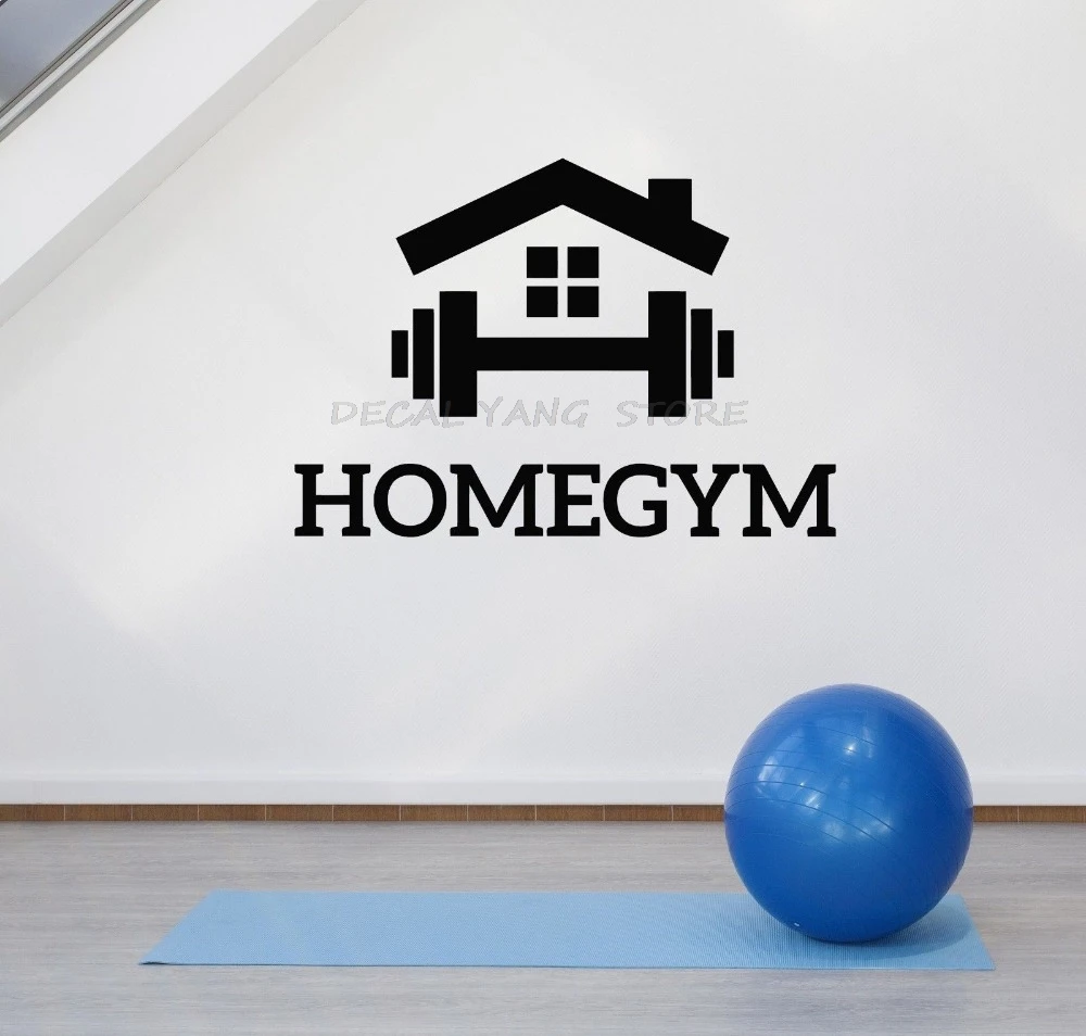 

Home Gym Wall Decoration Decals Fitness Motivation Sports Room Decor Stickers Bedroom Art Decal Murals Removable Wallpaper Z831