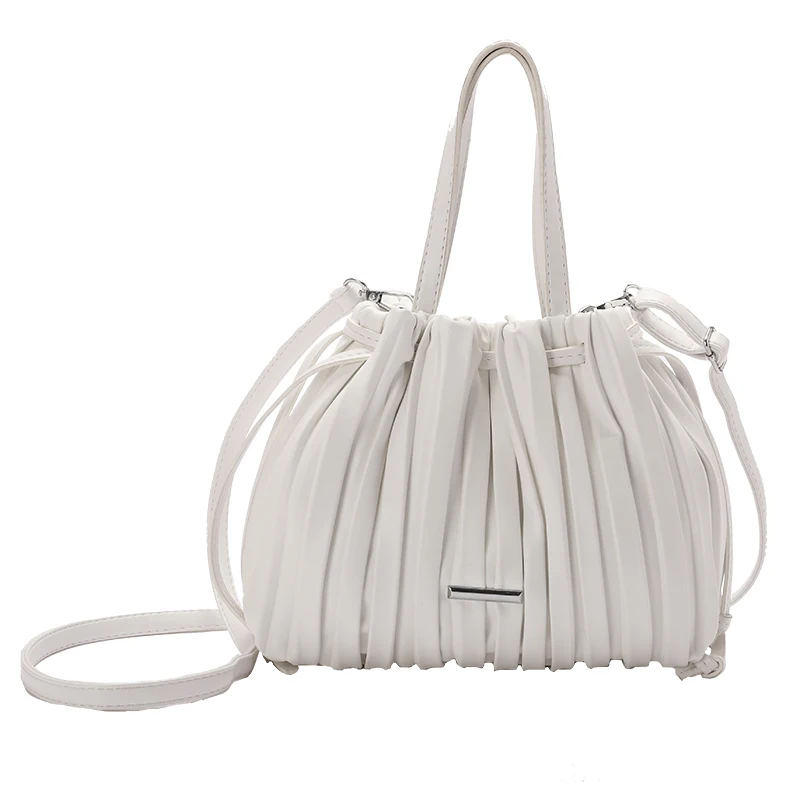 Folds Design PU Leather Crossbody Shoulder Bags for Women 2021 Summer Handbags and Purses Lady Fashion Branded Bucket Totes
Folds Design PU Leather Crossbody Shoulder Bags for Women 2021 Summer Handbags and Purses Lady Fashion Branded Bucket Totes