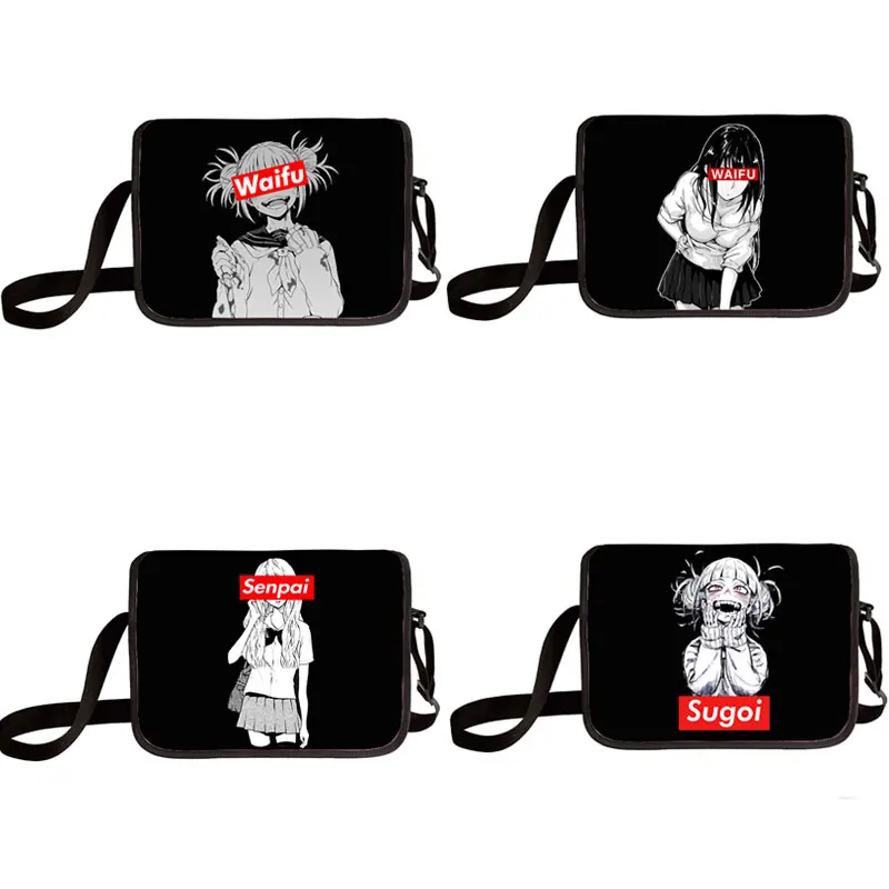 Большая сумка через плечо с принтом аниме Sugoi Senpai, Женская дорожная сумка для хранения, сумки-мессенджеры для подростков и мальчиков и девоч... 
Большая сумка через плечо с принтом аниме Sugoi Senpai, Женская дорожная сумка для хранения, сумки-мессенджеры для подростков и мальчиков и девоч...