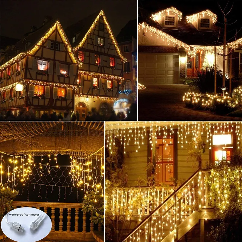 Christmas Decoration 3-20M Street Garland LED Icicle Curtain Indoor Outdoor christmas lights Garden House Window Home Decor
Christmas Decoration 3-20M Street Garland LED Icicle Curtain Indoor Outdoor christmas lights Garden House Window Home Decor