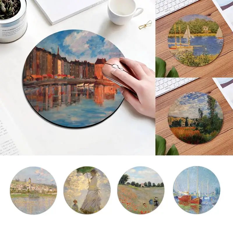 Claude Monet Laptop Computer Mousepad Comfortable Round Mouse Pad Planet Series Mat Desktop DIY Custom desk mat
Claude Monet Laptop Computer Mousepad Comfortable Round Mouse Pad Planet Series Mat Desktop DIY Custom desk mat