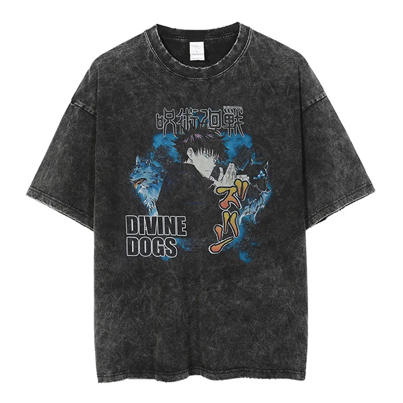 Loose Shirt Tees Animation Cartoon Washed Vintage Cotton Tops High Street Men's Oversized T-shirt Streetwear Y2k Woman Clothes
Loose Shirt Tees Animation Cartoon Washed Vintage Cotton Tops High Street Men's Oversized T-shirt Streetwear Y2k Woman Clothes