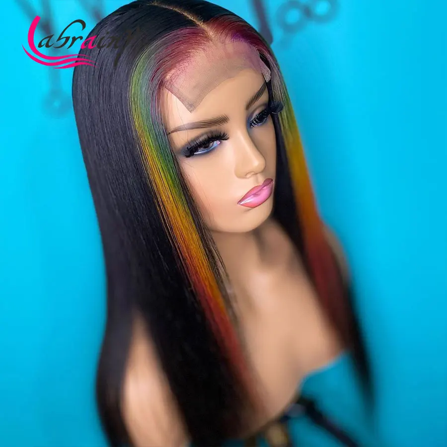 30 Inch Rainbow 13x6 HD Transparent Lace Frontal Human Hair Wig Highlight Full 99J 1B PrePlucked Bleached Knots Lace Front Wigs
30 Inch Rainbow 13x6 HD Transparent Lace Frontal Human Hair Wig Highlight Full 99J 1B PrePlucked Bleached Knots Lace Front Wigs