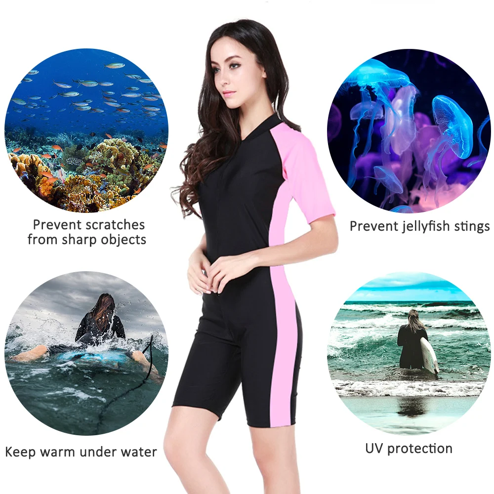 2021 New Women Shorty Wetsuit Full Body Wetsuit Short Sleeve One Piece Wetsuit Swimsuit for Diving Snorkeling Surfing Swimming
2021 New Women Shorty Wetsuit Full Body Wetsuit Short Sleeve One Piece Wetsuit Swimsuit for Diving Snorkeling Surfing Swimming