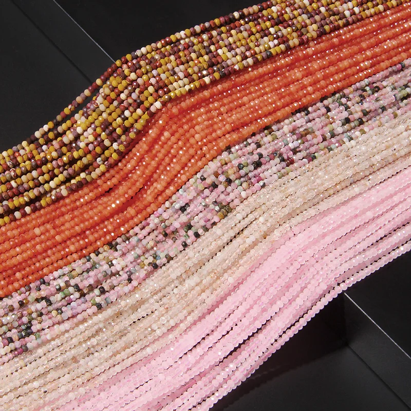 Micro Faceted Gem Beads Rondelle Natural Agates Tourmaline Wheel Beads Quartz Stone Beads For Jewelry Making DIY Accessories 15”
Micro Faceted Gem Beads Rondelle Natural Agates Tourmaline Wheel Beads Quartz Stone Beads For Jewelry Making DIY Accessories 15”