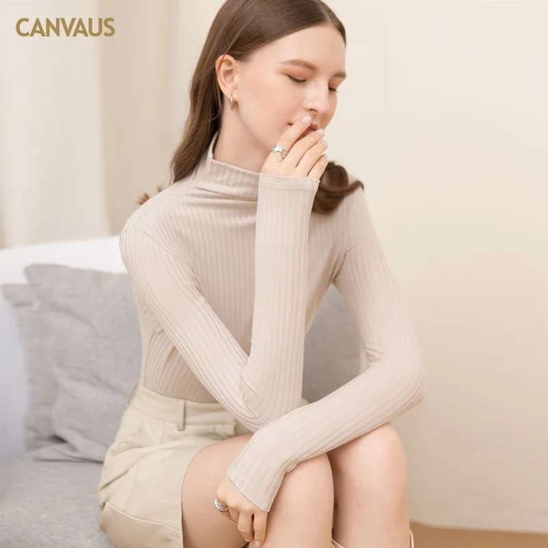 CANVAUS Autumn and Winter New Women's High-neck Bottoming Shirt, Women's Outer Wear, Long-sleeved Slim Solid Color Top
CANVAUS Autumn and Winter New Women's High-neck Bottoming Shirt, Women's Outer Wear, Long-sleeved Slim Solid Color Top