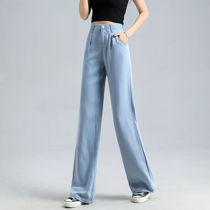 Streetwear Women Jeans 2021 New Summer Pants Tencel Denim Wide-leg Pants Women's Summer Thin Loose Drape Plus Size 3XL
Streetwear Women Jeans 2021 New Summer Pants Tencel Denim Wide-leg Pants Women's Summer Thin Loose Drape Plus Size 3XL